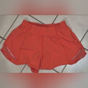 Lululemon Hotty Hot Short II Long 4" — Hot Sunset (Size 4 Tall)